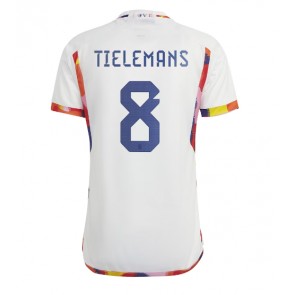 Maillot de foot Belgique Youri Tielemans #8 Extérieur Monde 2022 Manches Courte